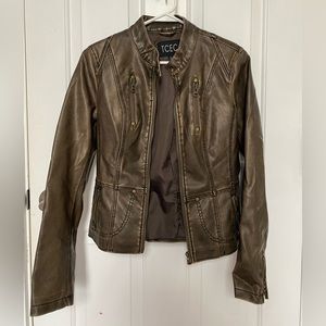 TCEC Brown Leather Jacket